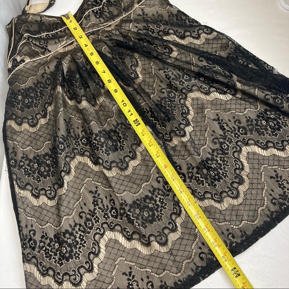 Marciano Lace And Silk Dress, Sz Small, black&Gold - Picture 9 of 12